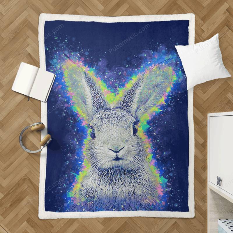 Rabbit – Animal & Nature Sherpa Fleece Blanket