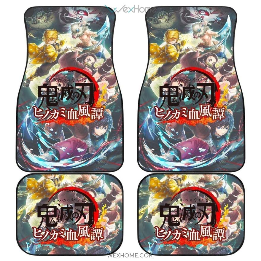Demon Slayer Characters Poster Car Floor Mats