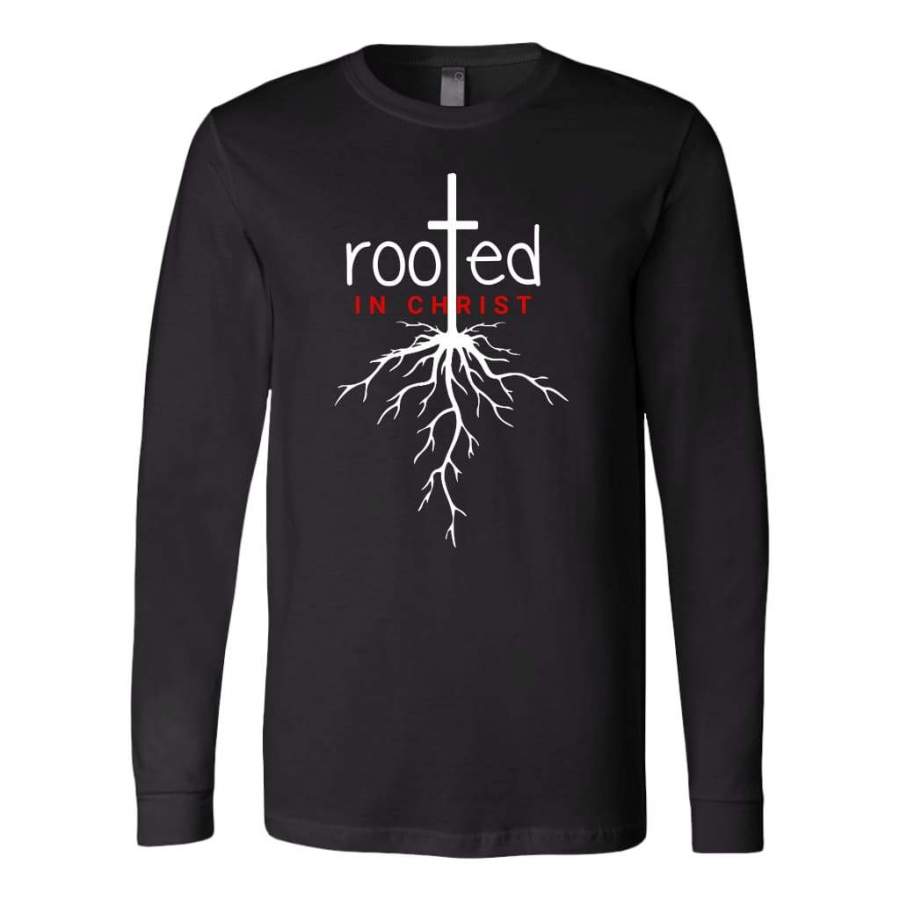 Rooted in Christ long sleeve t-shirt