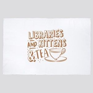 Libraries And Kittens And Tea Rug TTVNLWZ DNNTVN