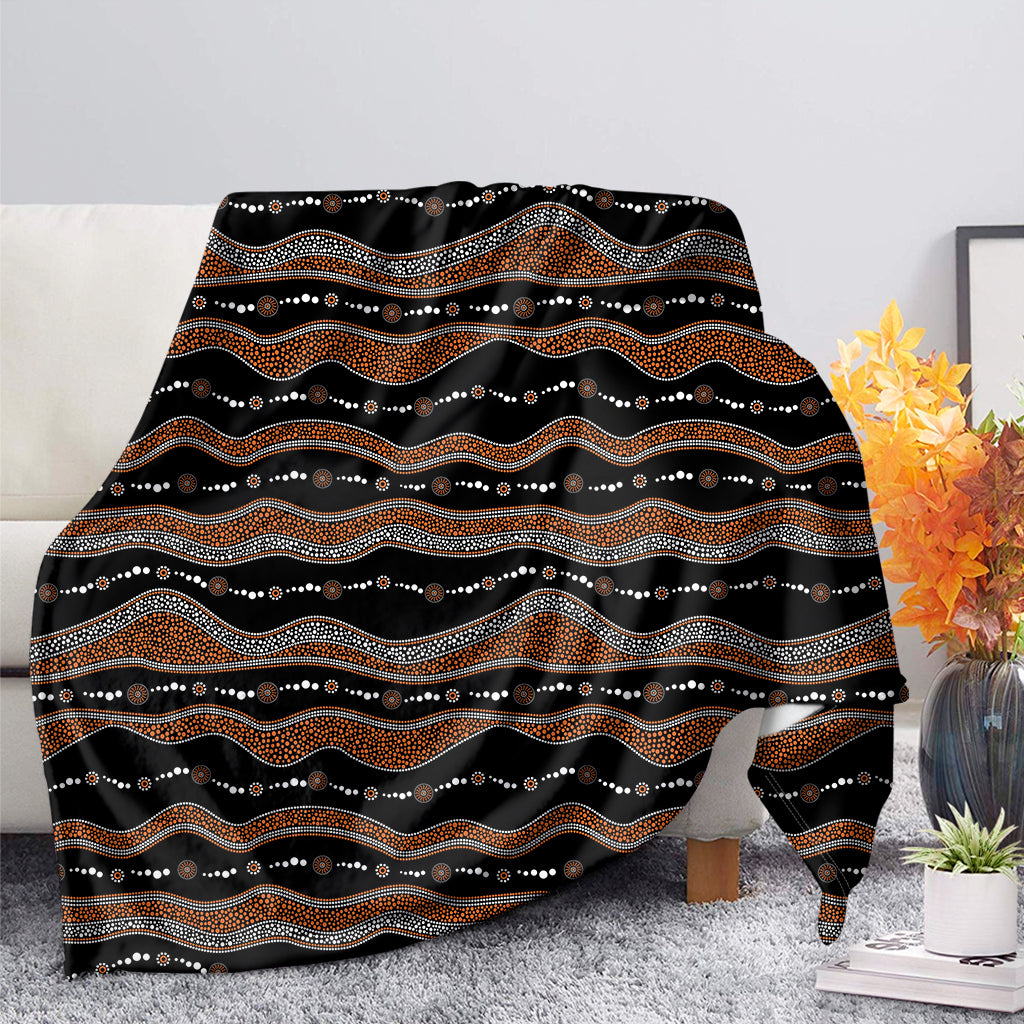 Australian Aboriginal Indigenous Print Blanket