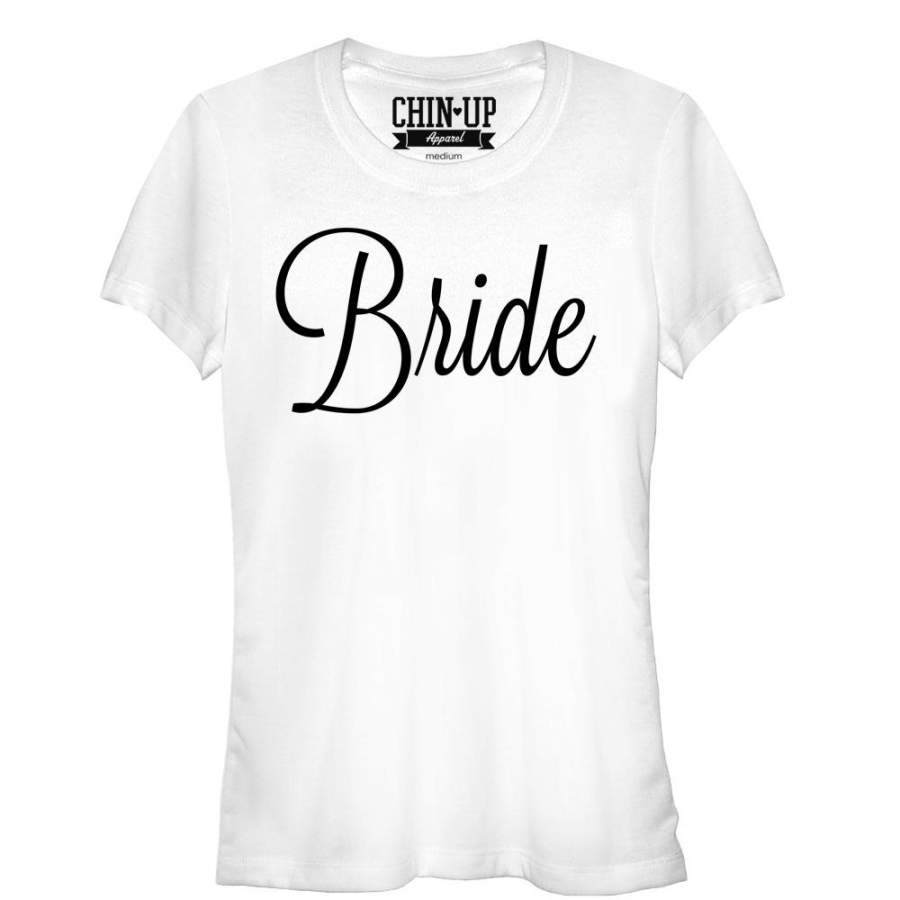 CHIN UP Junior’s Bridal  T Shirt White S