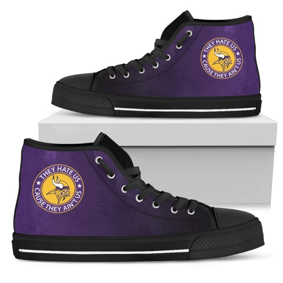 Cool They Hate Us Cause They Ain’t Us Minnesota Vikings High Top Shoes