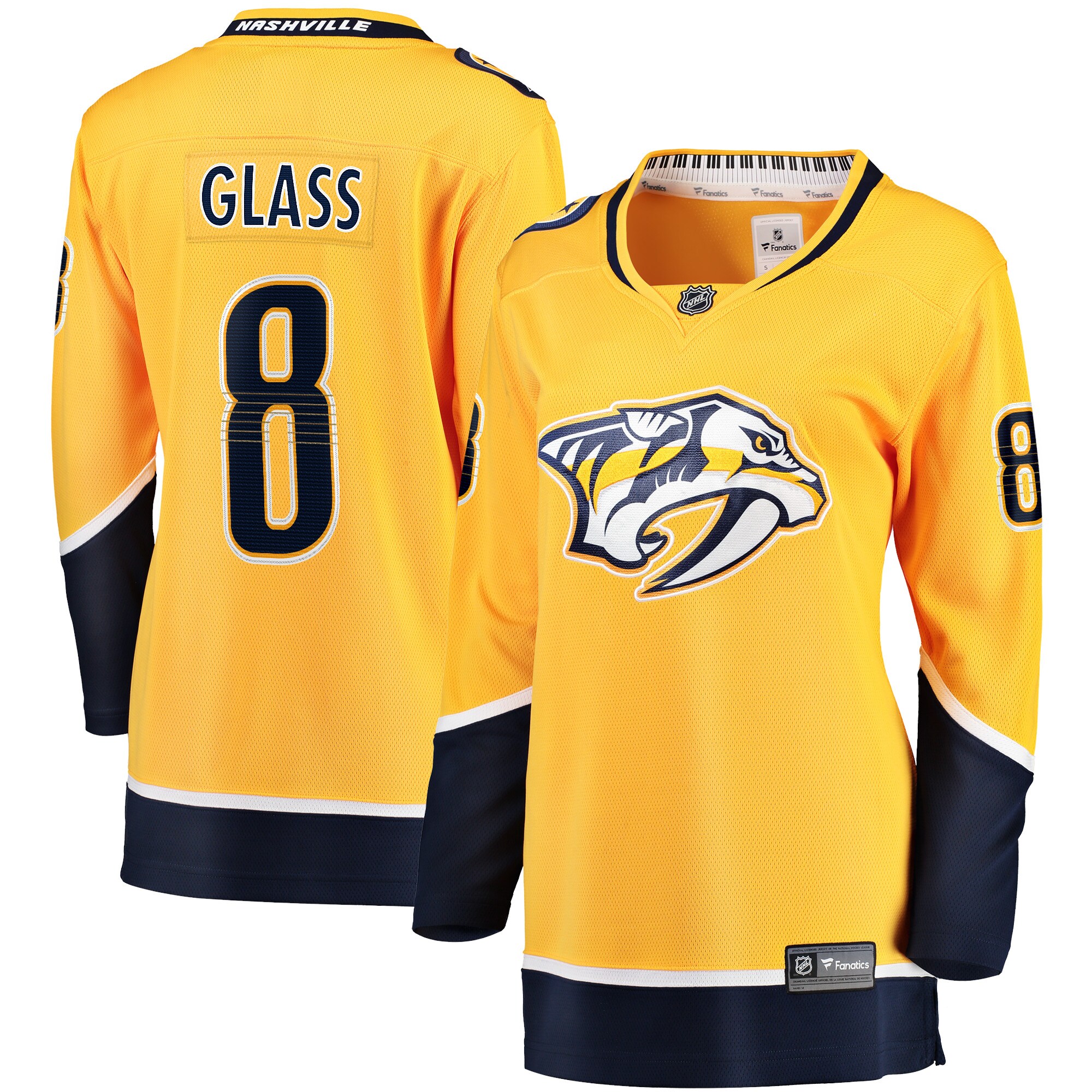 Women's Nashville Predators Cody Glass Gold Home Breakaway Player Jersey