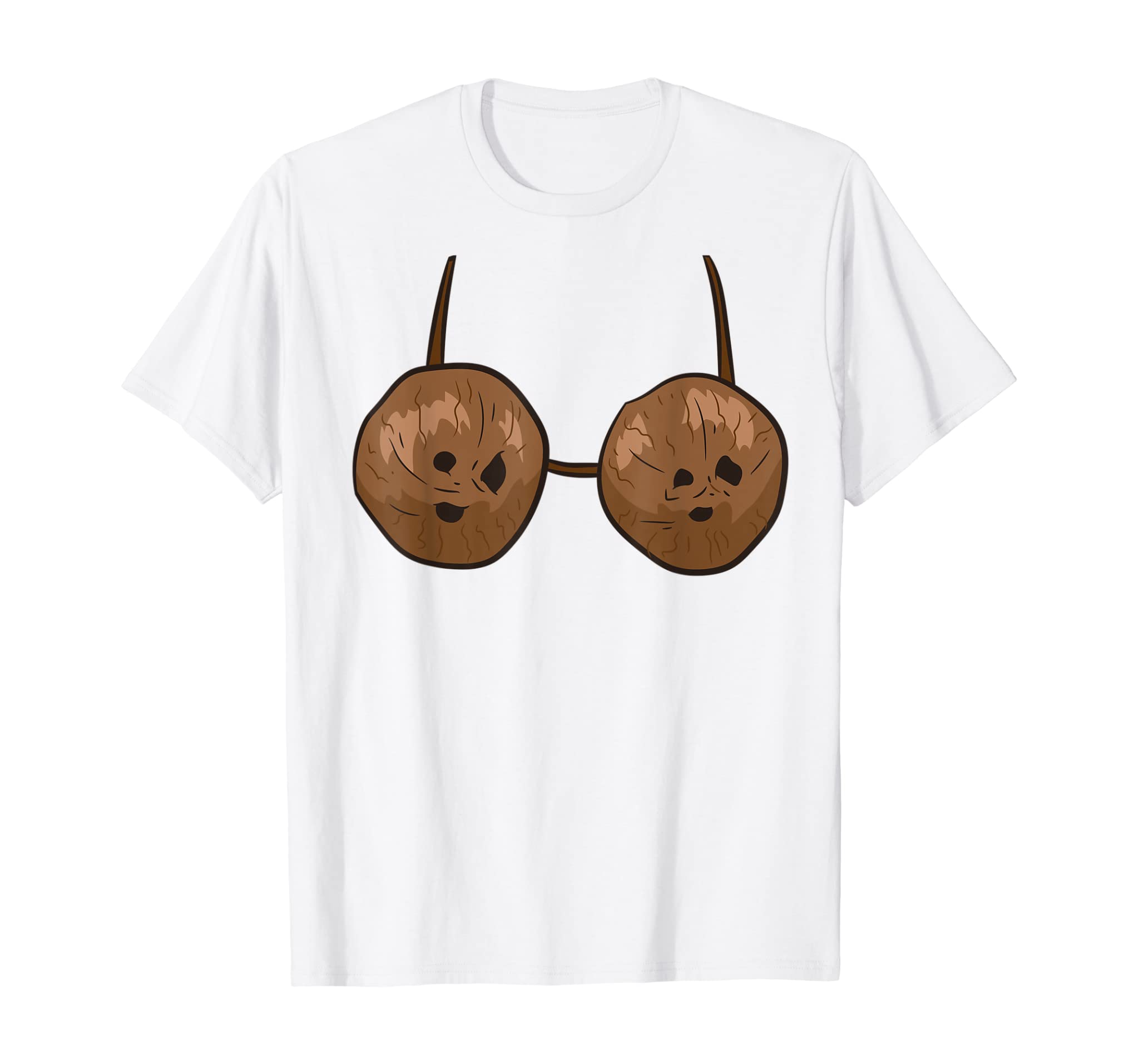 Funny Coconut Summer Coconuts Bra Funny Halloween Costume T-Shirt