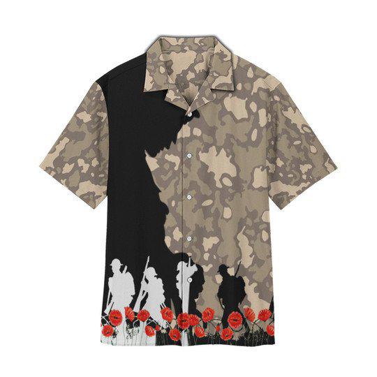 Australian Soldier Camo Hawaii Shirt For Men And Women Ha92111