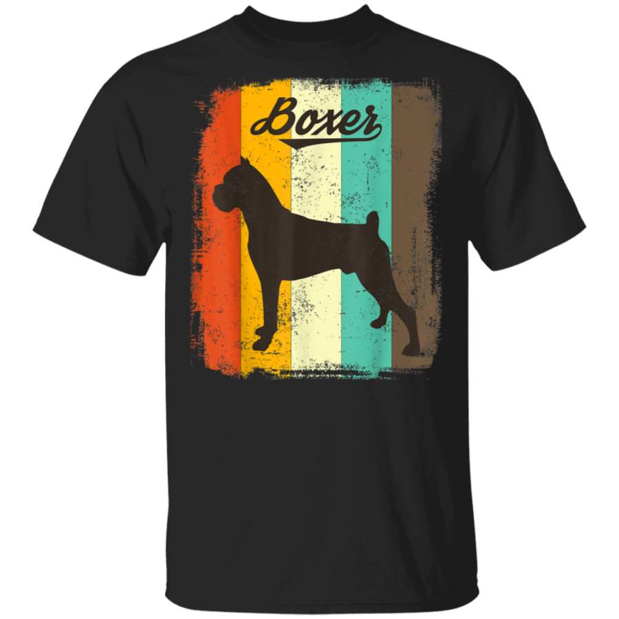 Boxer Dog Tshirt Retro Vintage Design