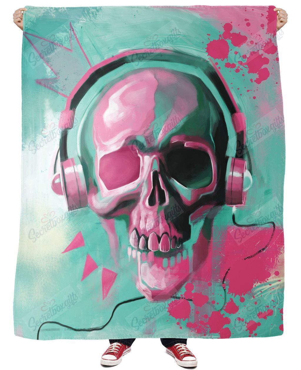 Skull Candy Gs-Cl-Ml1603 Fleece Blanket