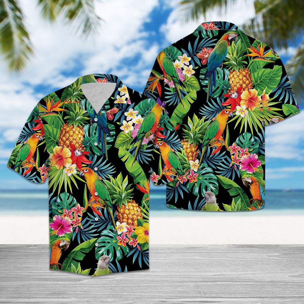 Hiding Parrot Hawaii Lover Hawaii Shirt For Men Women Ha19695