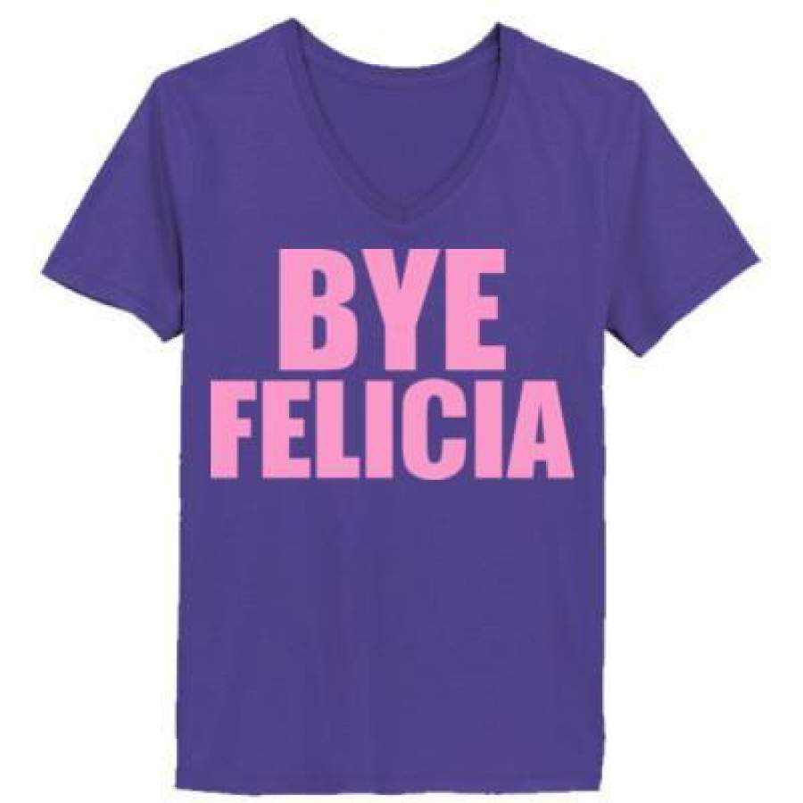 AGR Bye Felicia – Ladies’ V-Neck T-Shirt