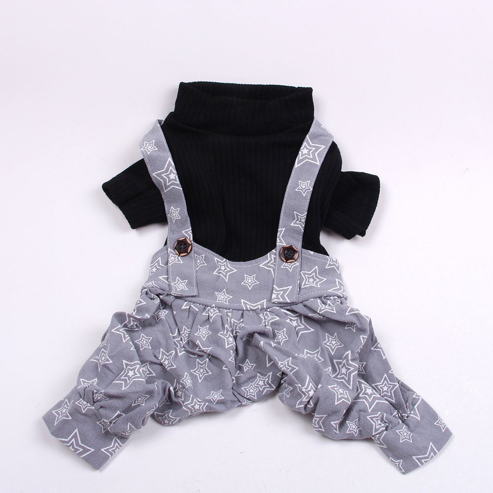 Small Dog Cat Dress/Jumpsuit Stars Design Pet Puppy T-Shirt Sweater Autumn/Spring Clothes Apparel alx