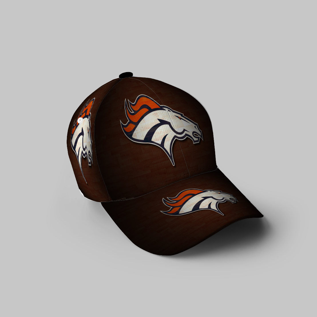 Denver Broncos Emblem V2 3D Printing Baseball Cap Classic Hat