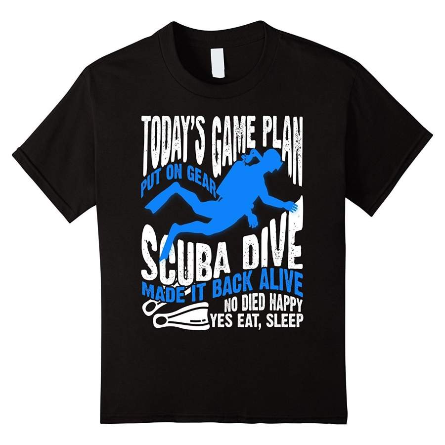 Scuba Dive Made It Back Alive T Shirt, Scuba Diver Men T Shirt