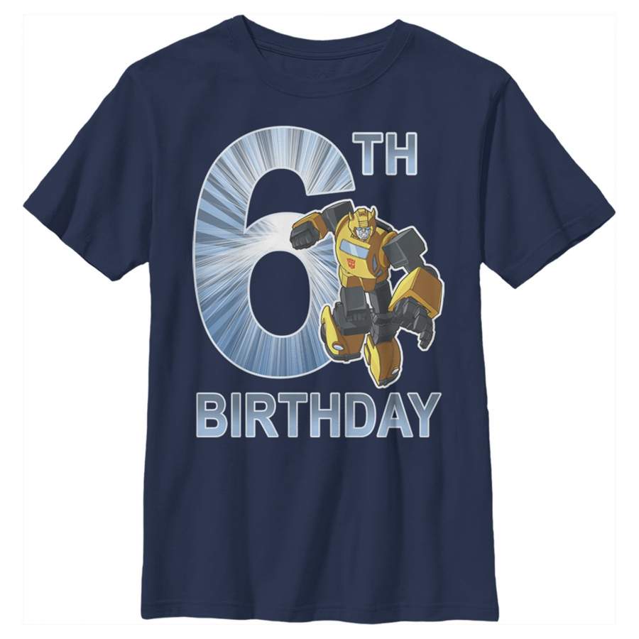 Transformers Boy’s Bumblebee 6th Birthday  T-Shirt