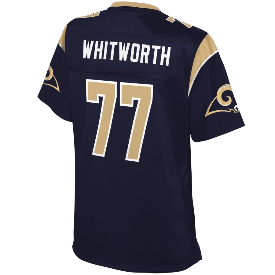 Andrew Whitworth Los Angeles Rams NFL Pro Line Womens Player Jersey – Navy