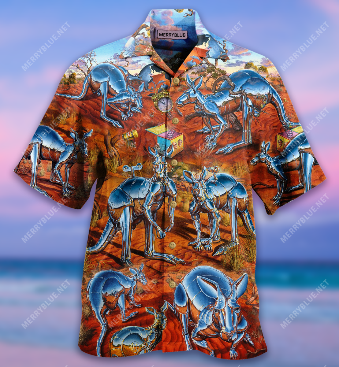 Metal Kangaroo World Unisex Hawaii Shirt Ha63387