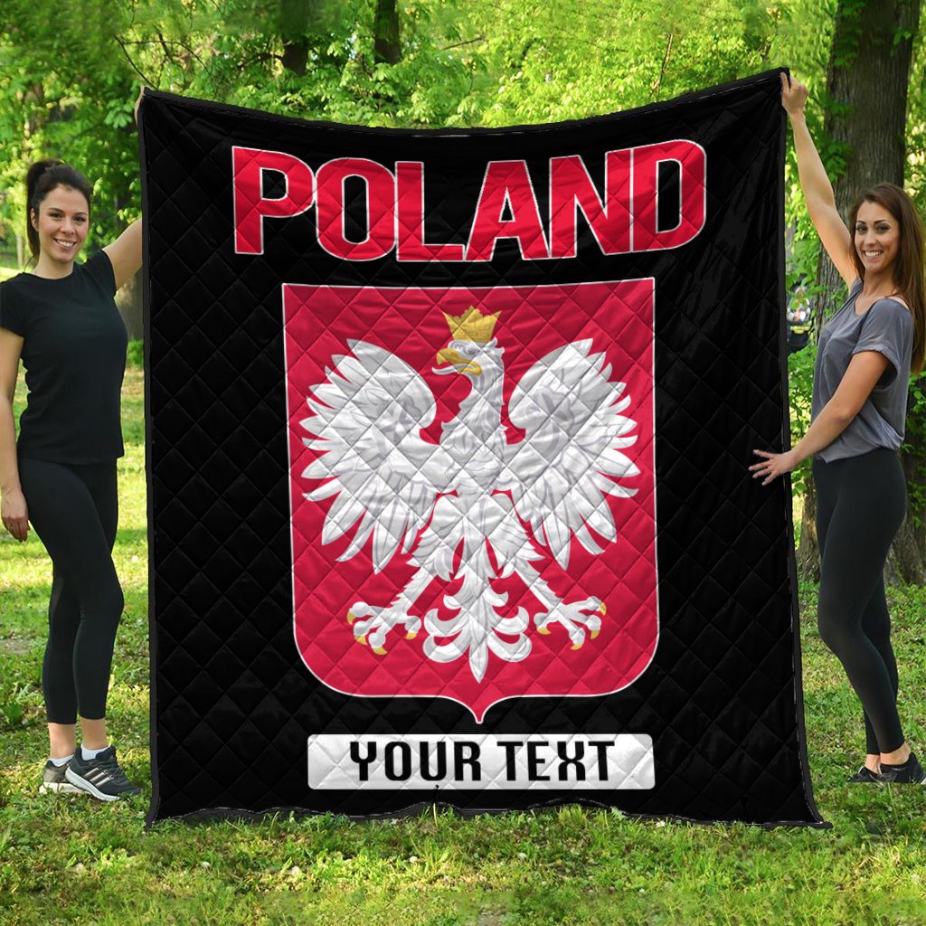 (Custom Text) 1sttheworld Poland Premium Quilt – (Polska) Proud to be Polish – BN21