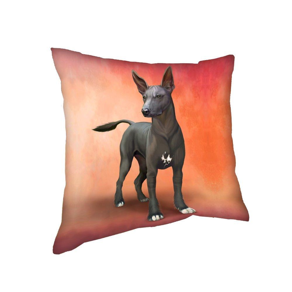 Xoloitzcuintli Mexican Haireless Dog Throw Pillow