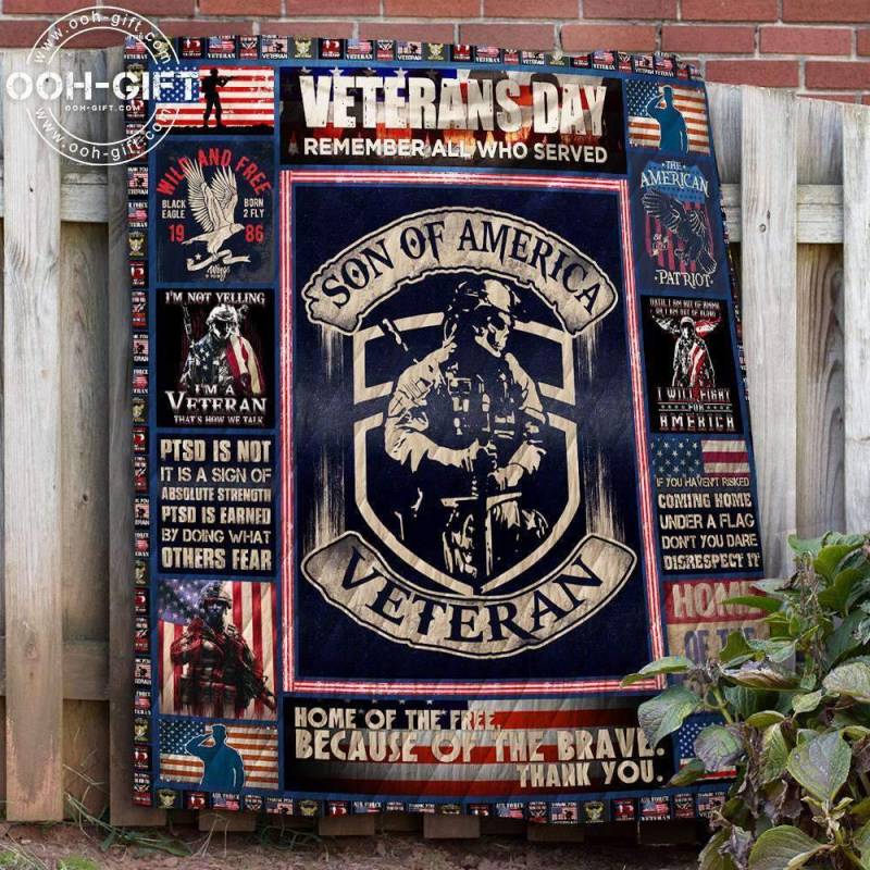 A BC – U.S Veteran – Quilt Blanket