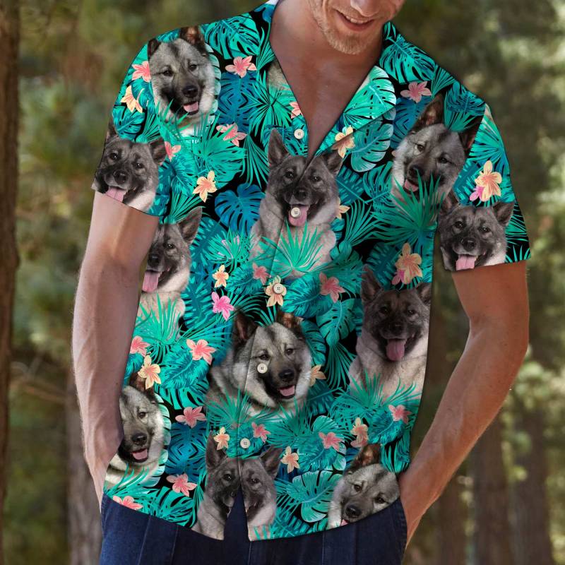 Norwegian Elkhound Tropical Hawaiian Shirt Ha24812