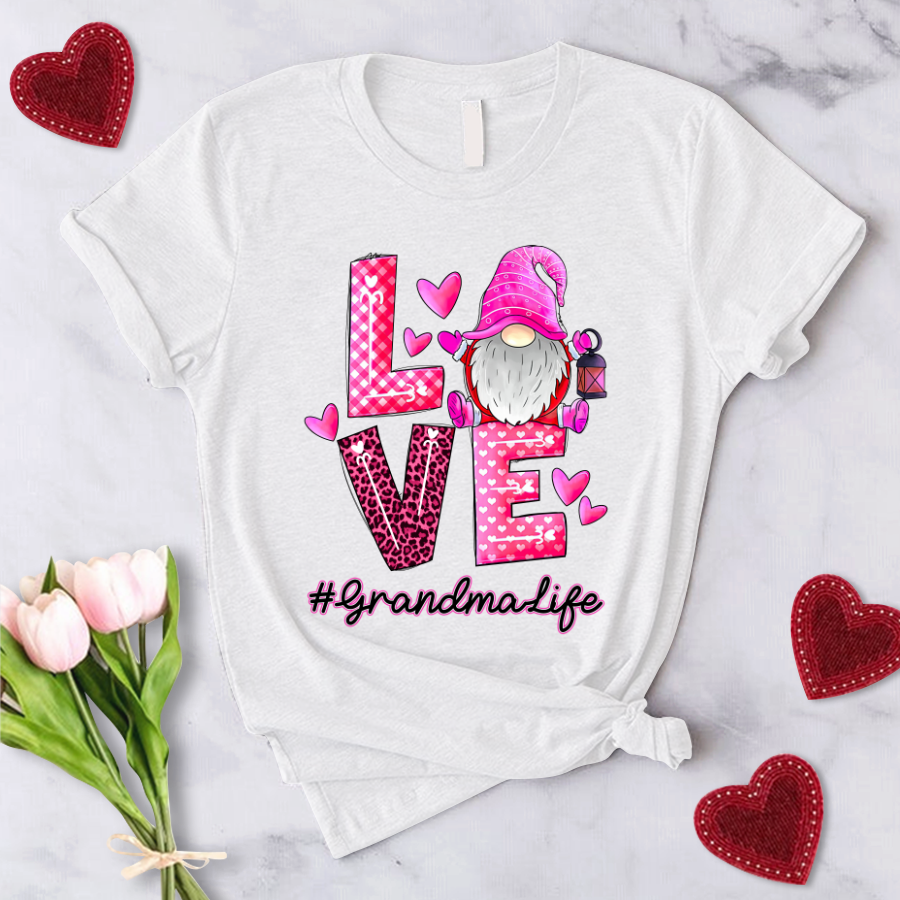 Love Grandma Life Gnome T-Shirt