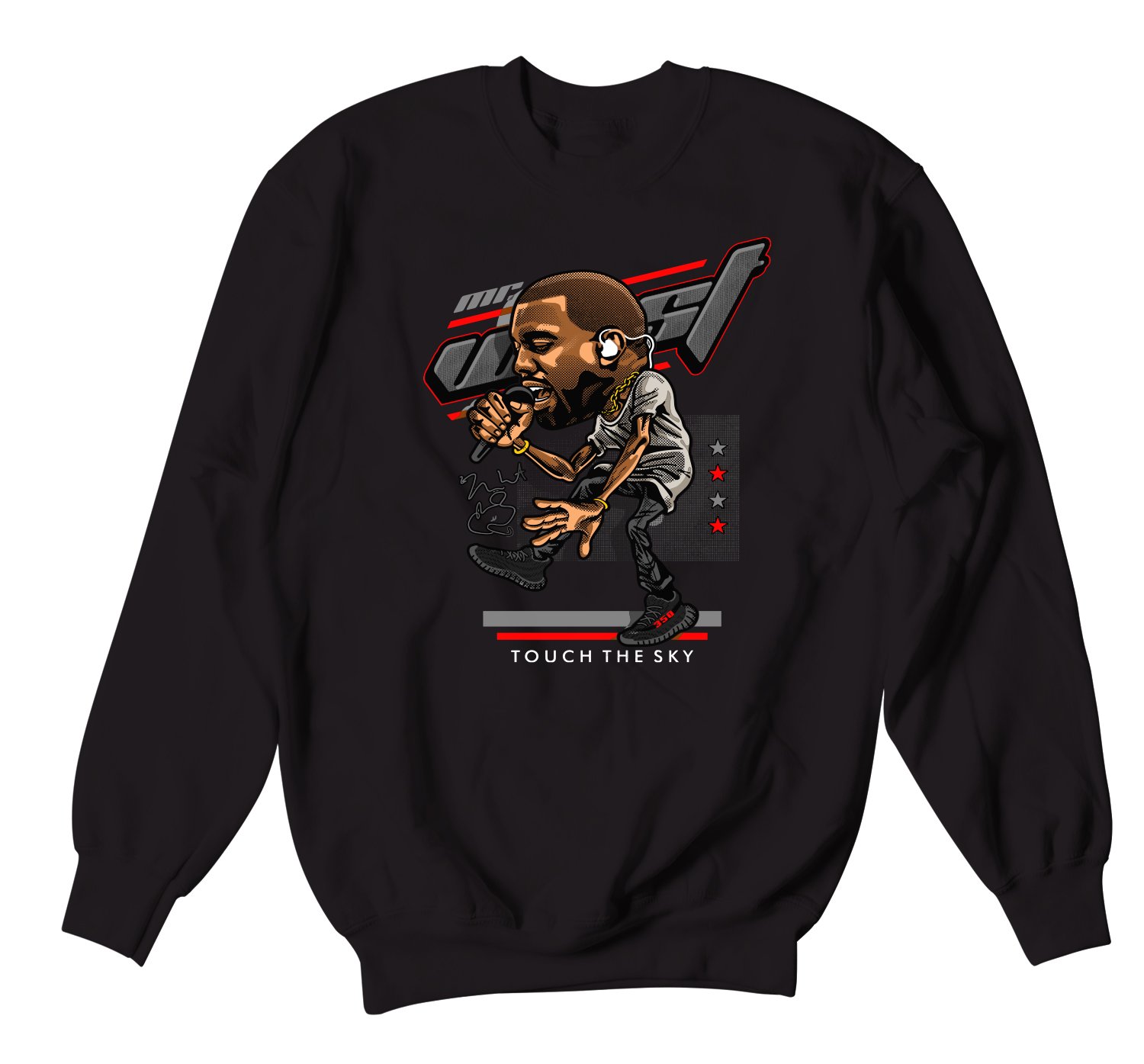 Yeezy 350 Bred Touch The Sky Sweater