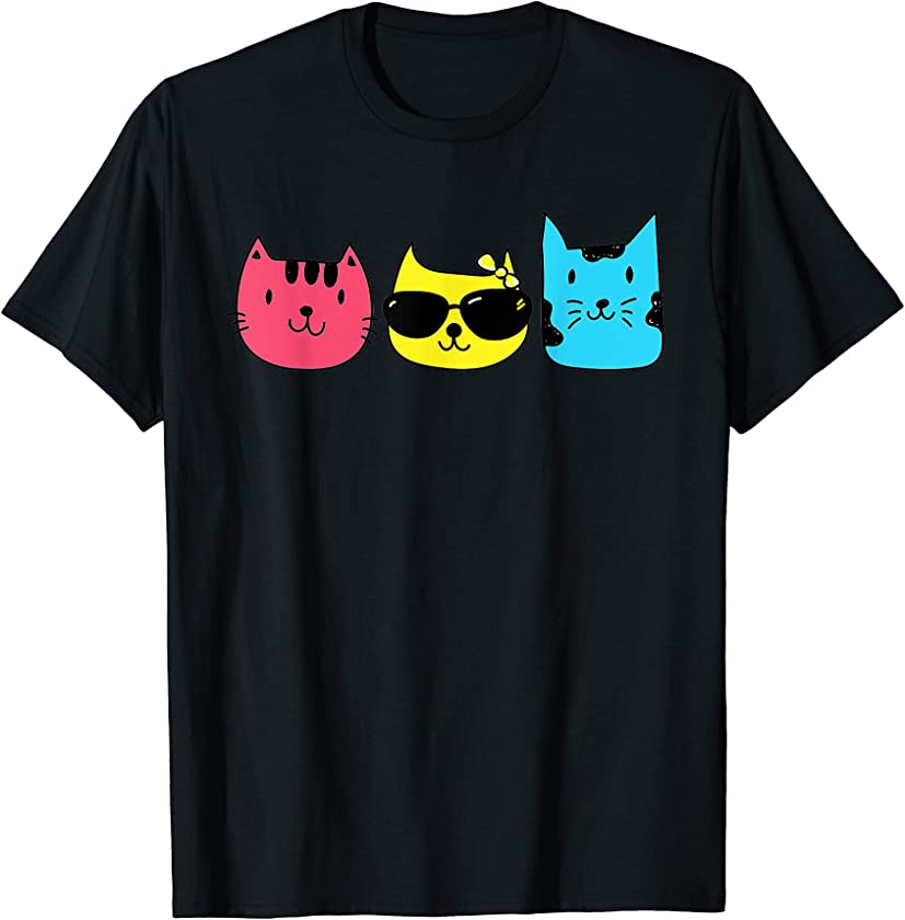 Proud Pan Flag Cute Animal Cat Queer LGBTQ Pansexual T-Shirt