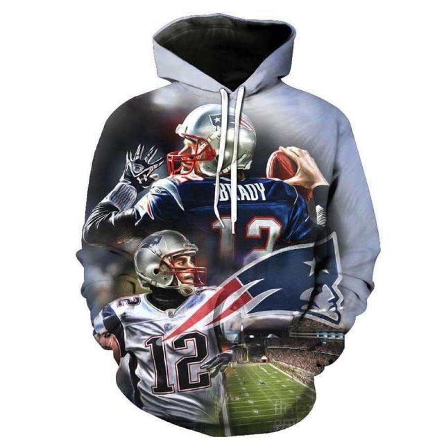 New England Patriots Hoodie 3D Style773 All Over Printed