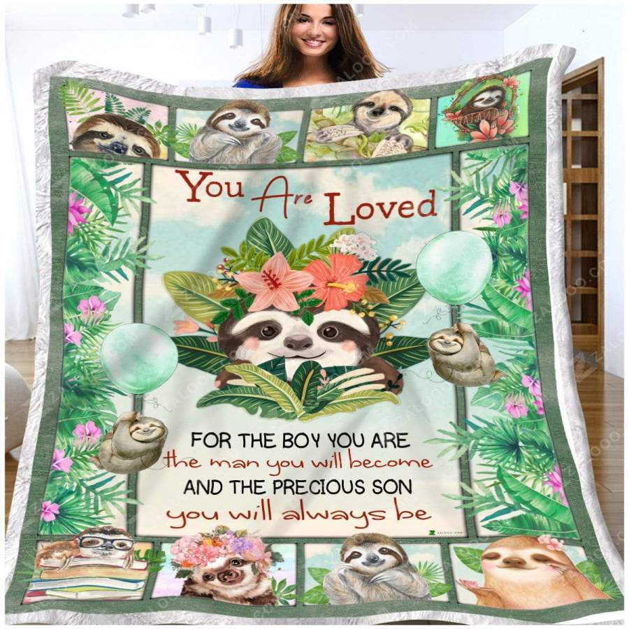 Blanket Gift For Sloth Lovers You Are Loved