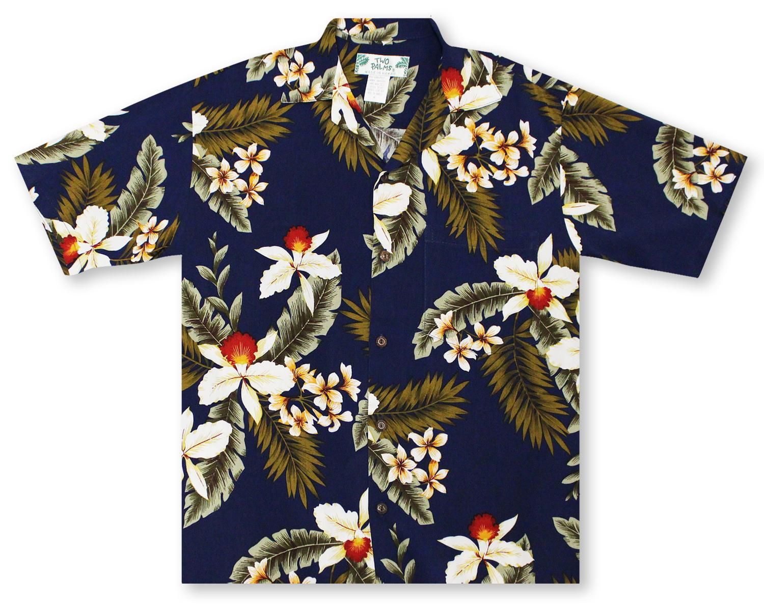 Palms Hawaii Orchid Multicolor Best Design Hawaii Shirt Ha14077