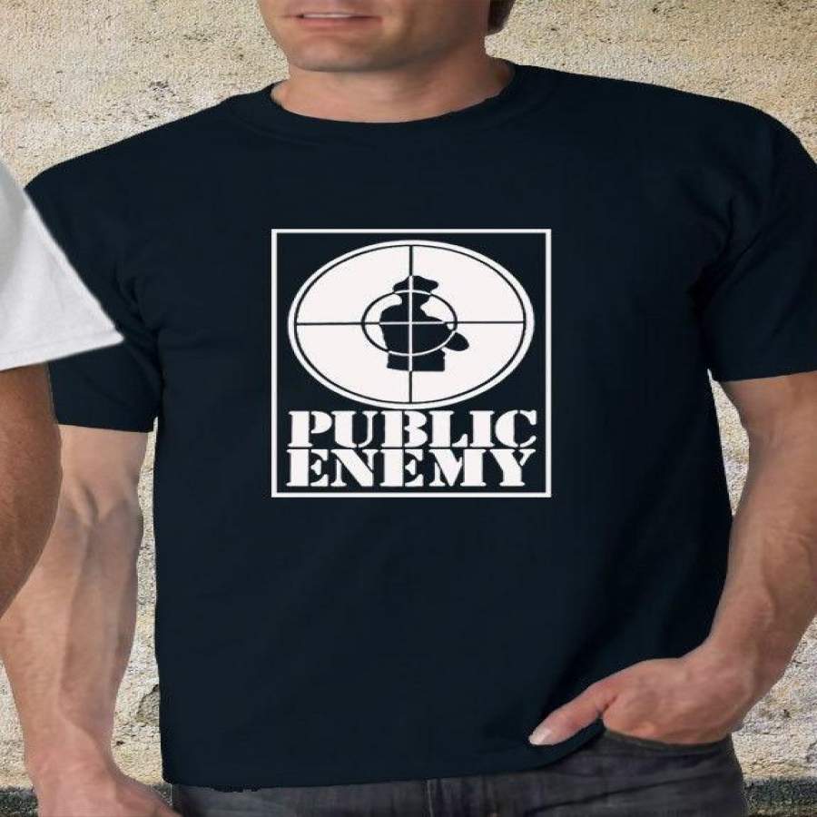 Vintage 90S’ Public Enemy Pe Black & White T-Shirt Tee S-3Xl