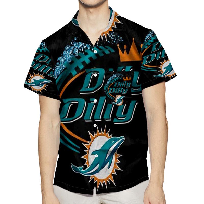 Miami Dolphins Dilly Dilly 3D All Over Print Summer Beach Hawaiian Shirt With Pocket