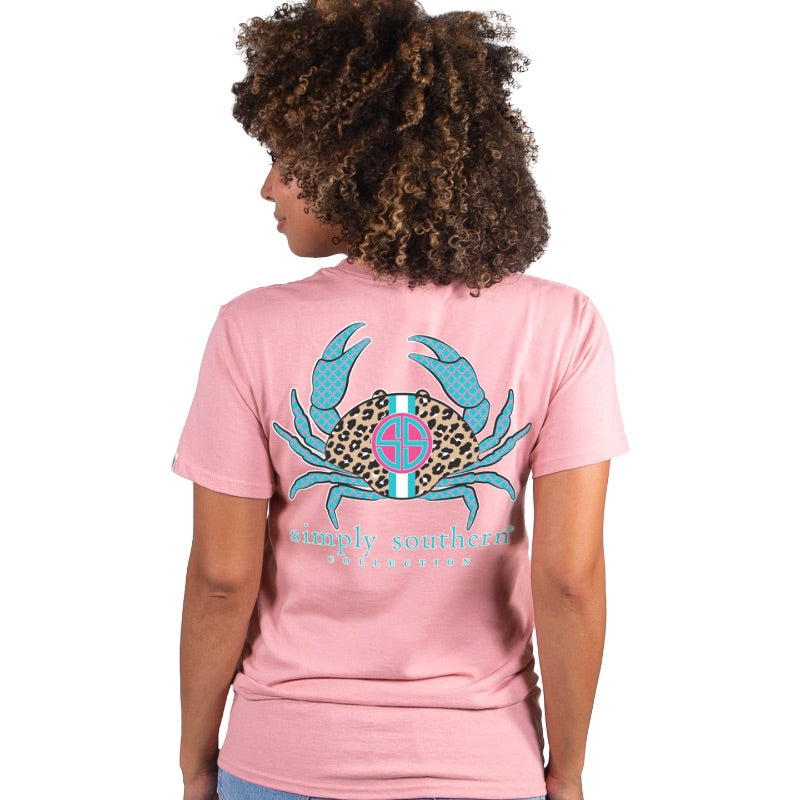 Simply Southern Preppy Leopard Crab T-Shirt