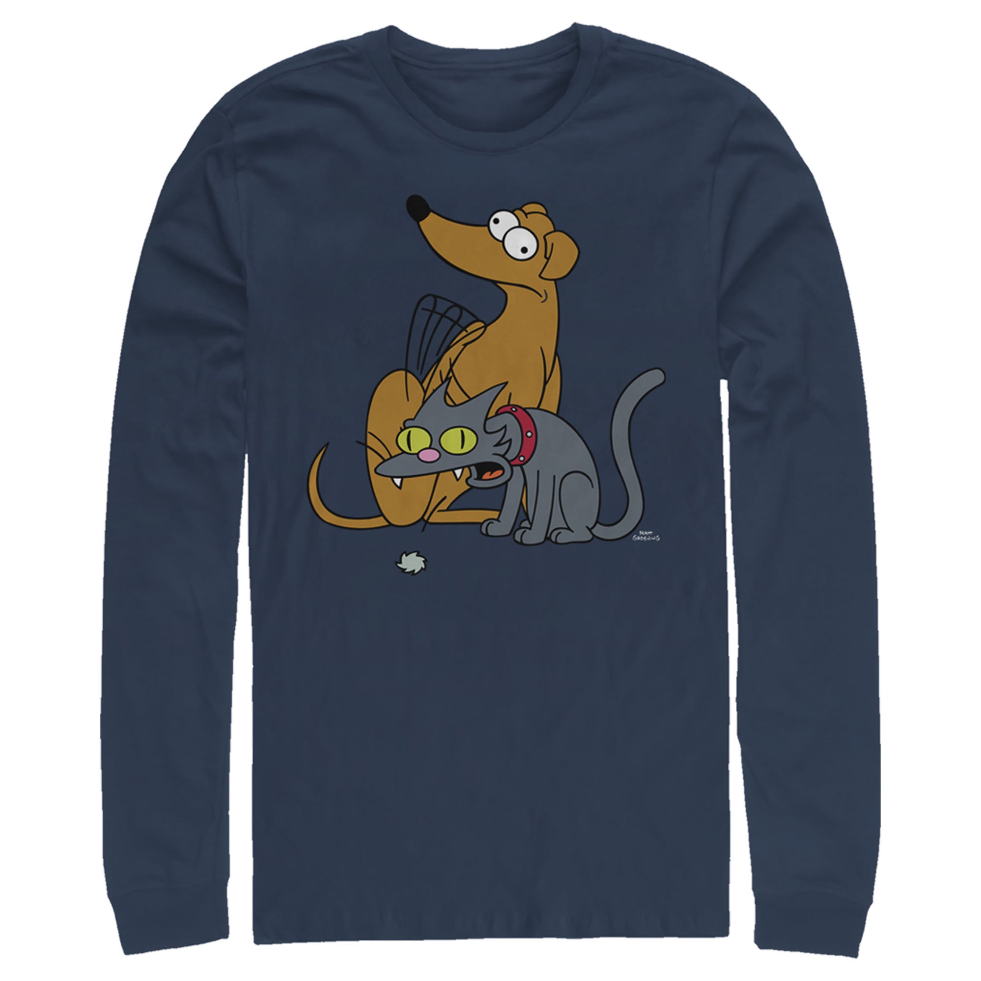 The Simpsons Men’S Family Pets  Long Sleeve Shirt