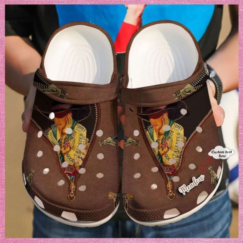 Cowgirl Personalized Pretty Rubber clog Shoes Comfy Footwear