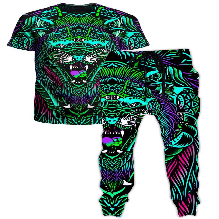 Acid Tiger T-Shirt and Joggers Combo