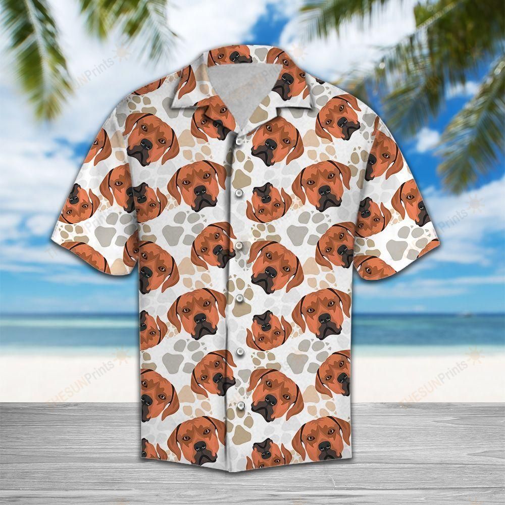 Cute Rhodesian Ridgeback Hawaiian Shirt Ha85115