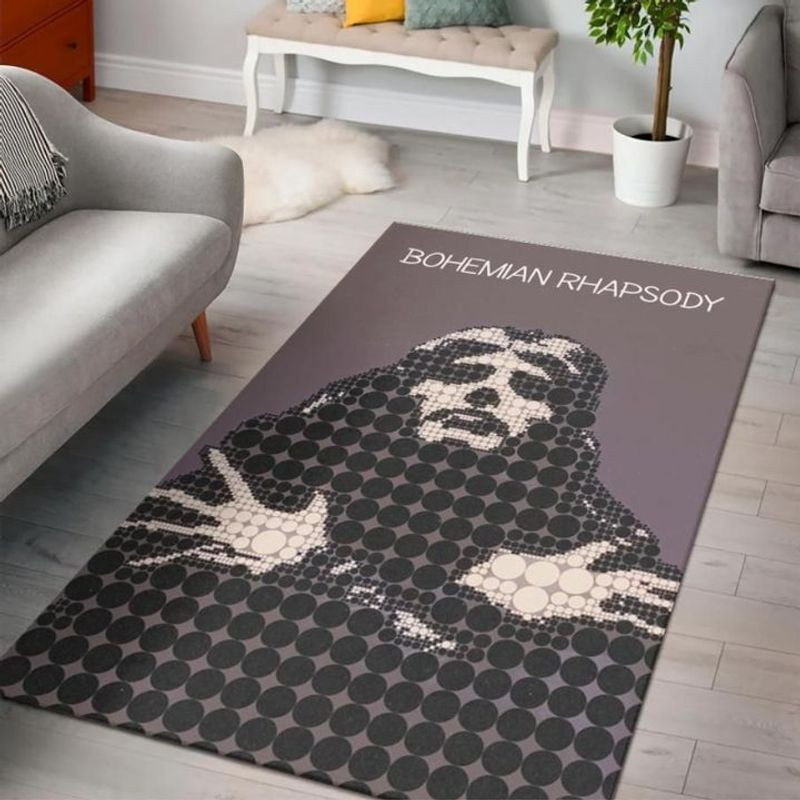 Queen Bohemian Rhapsody Freddie Mercury Area Rug Living Room Rug Home Decor Floor Decor