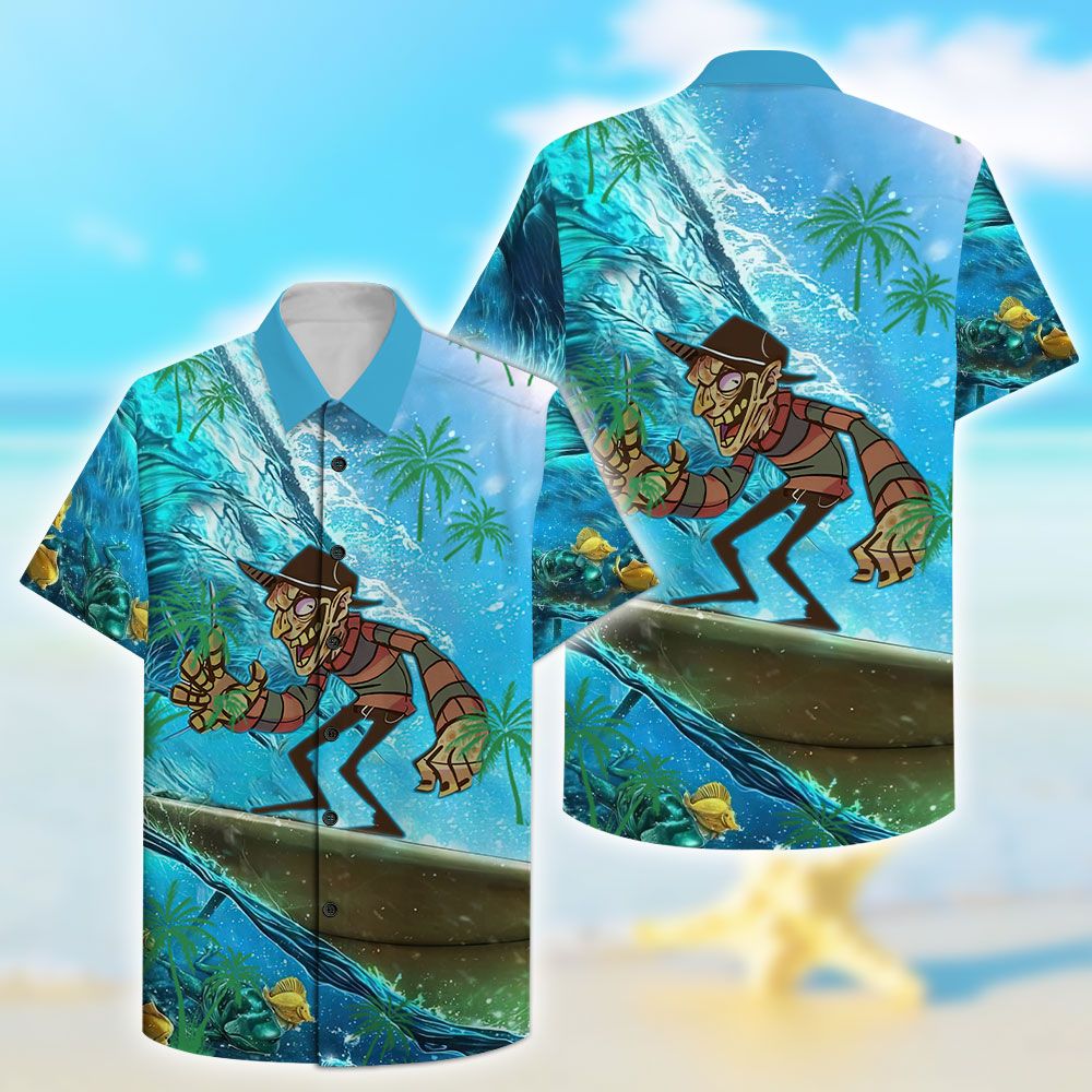 Horror Movie Funny Freddy Printed Hawaii Shirt Ha77179