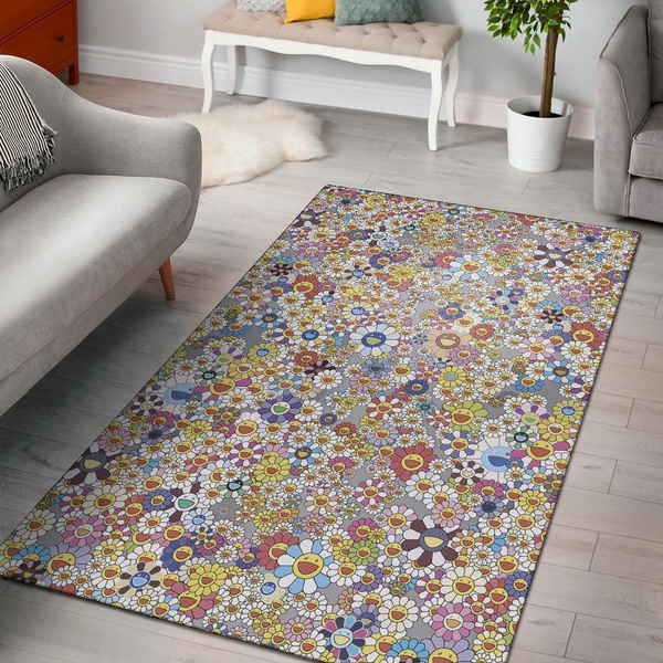 Flower Smile Area Rug Carpet