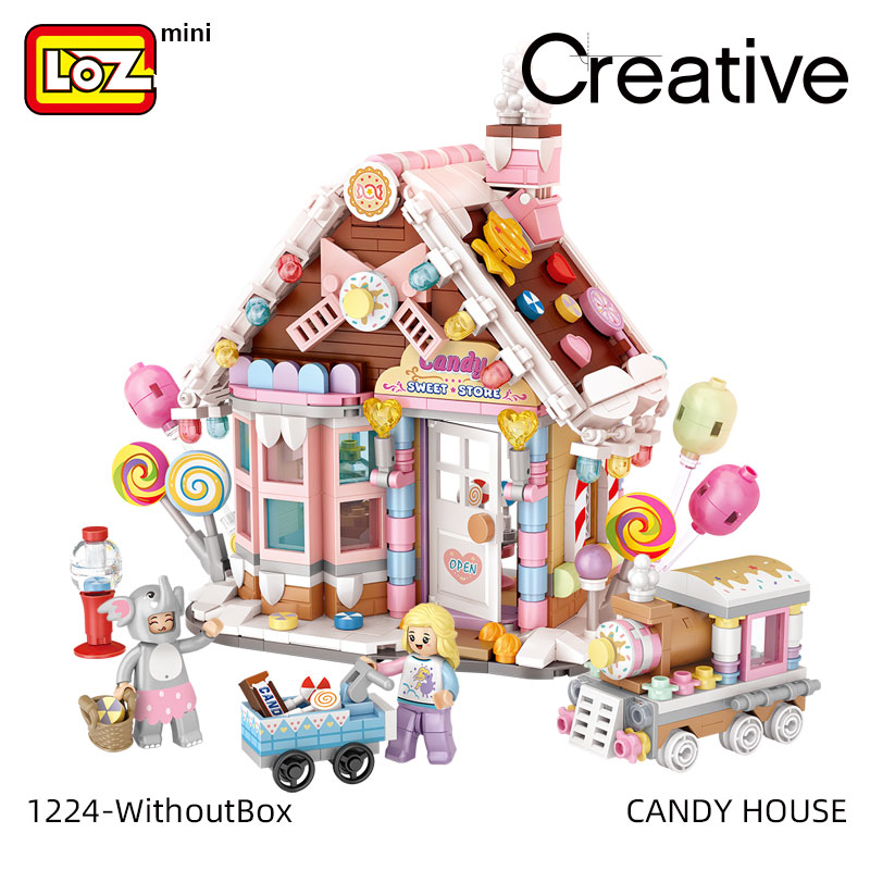 LOZ Candy House Children’s Building Model Decoration Building Blocks Assembled Toys Puzzle Boys and Girls Birthday Gifts alx