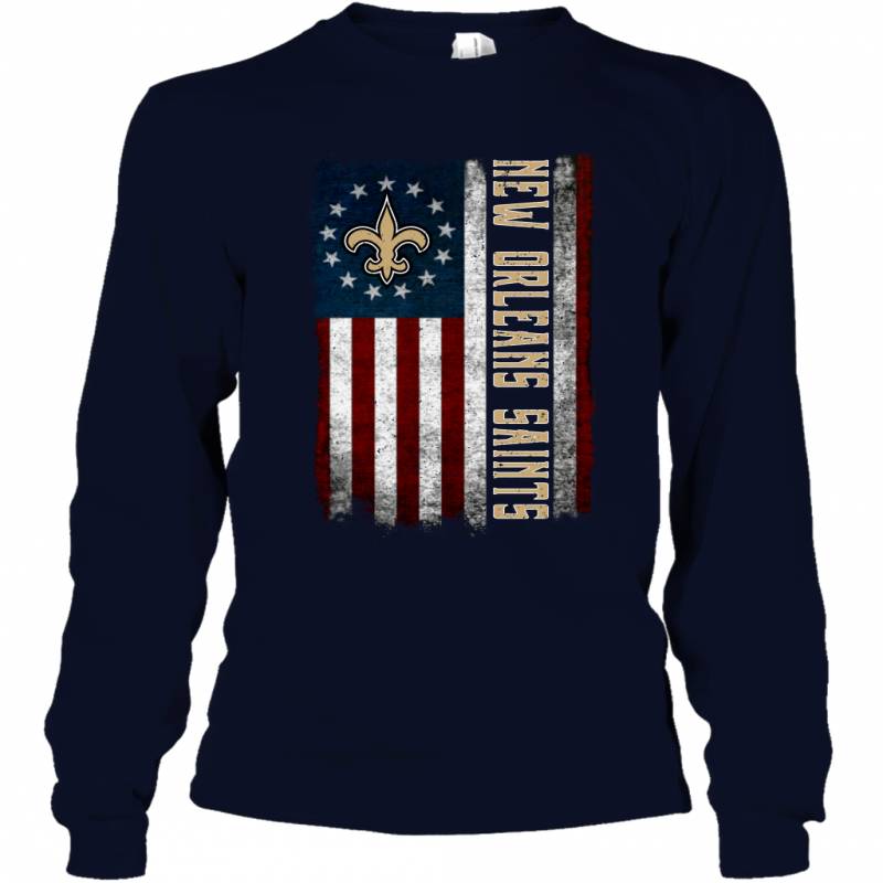 New Orleans Saints Betsy Ross Flag Long Sleeve