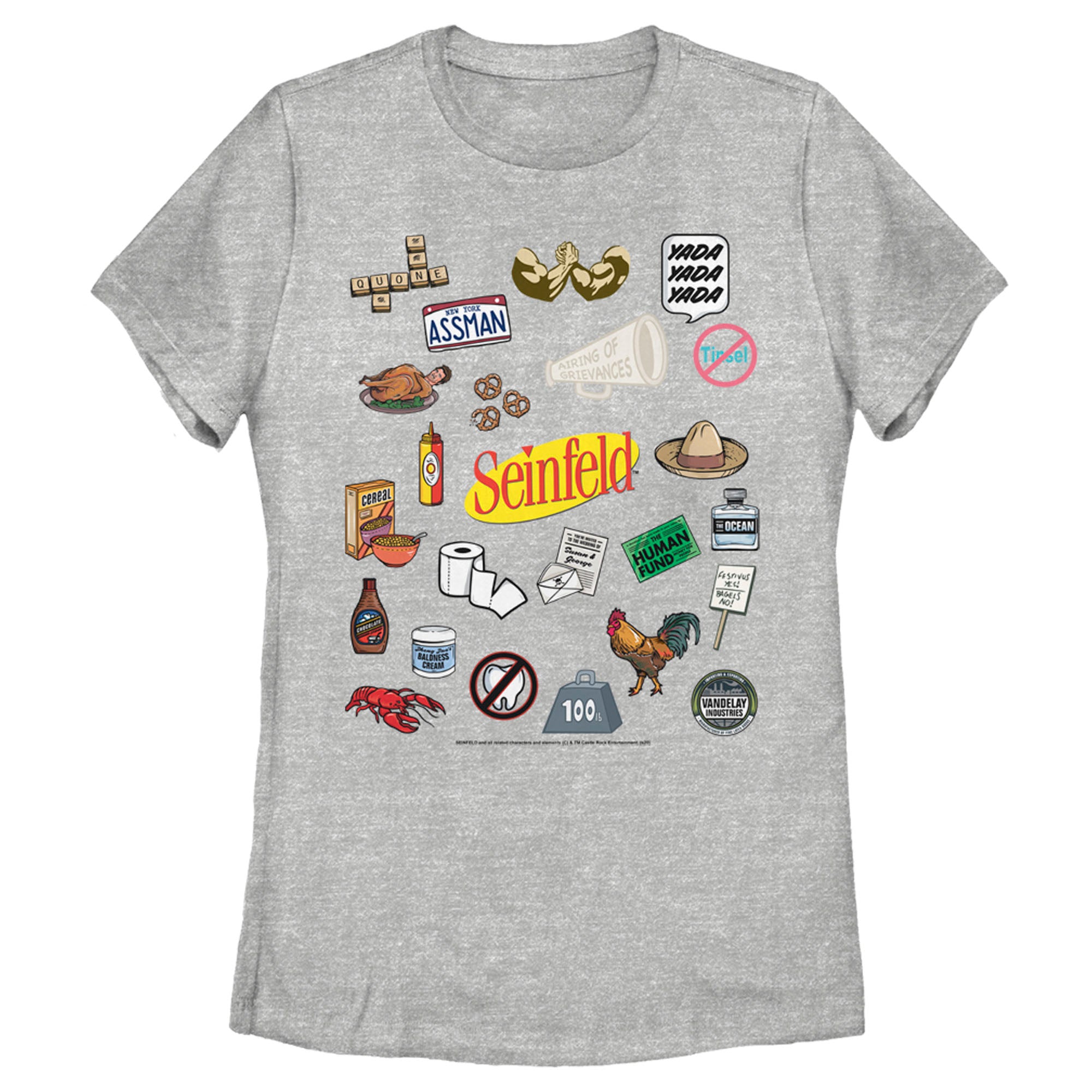 Seinfeld Women’S Iconic Items  T-Shirt