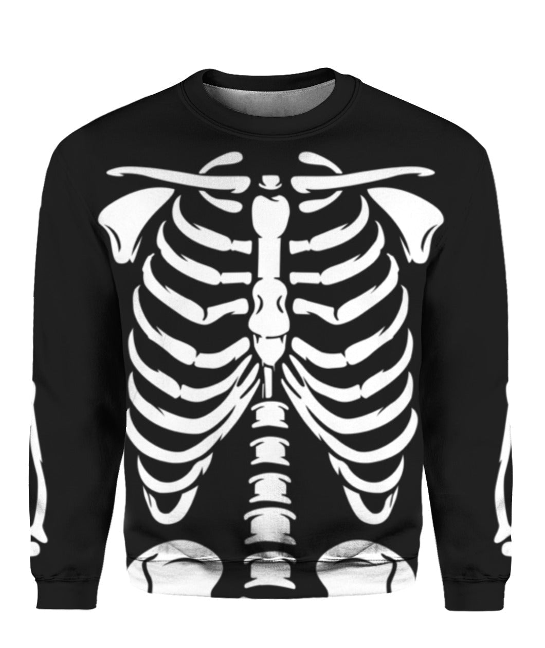 Skeleton Halloween Crewneck Sweatshirt All Over Print Sweatshirt For Women Sweatshirt For Men