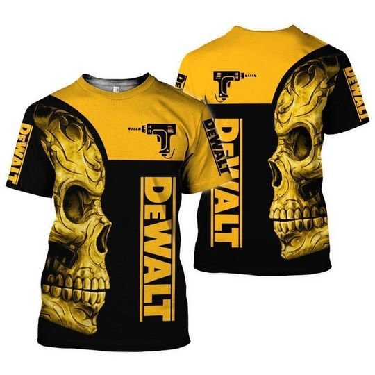 Dewalt Skull 3D All Over Printed T-Shirt Ver 63