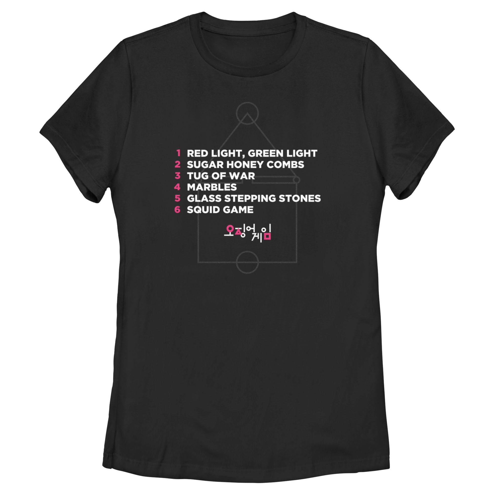 Squid Game Women’S List Of Games  T-Shirt