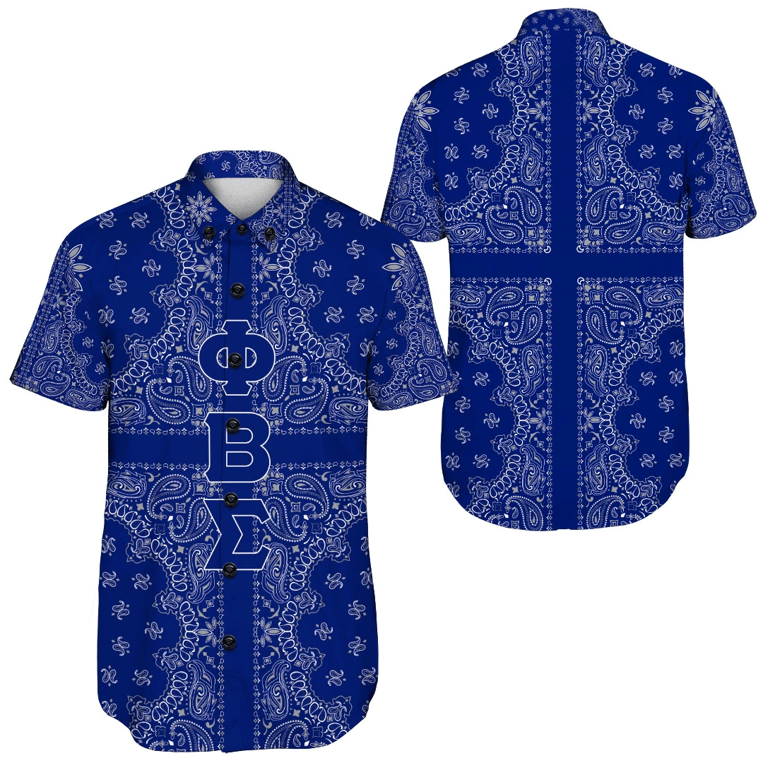 Fraternity Shirt – Phi Beta Sigma Paisley Style Short Sleeve Shirt