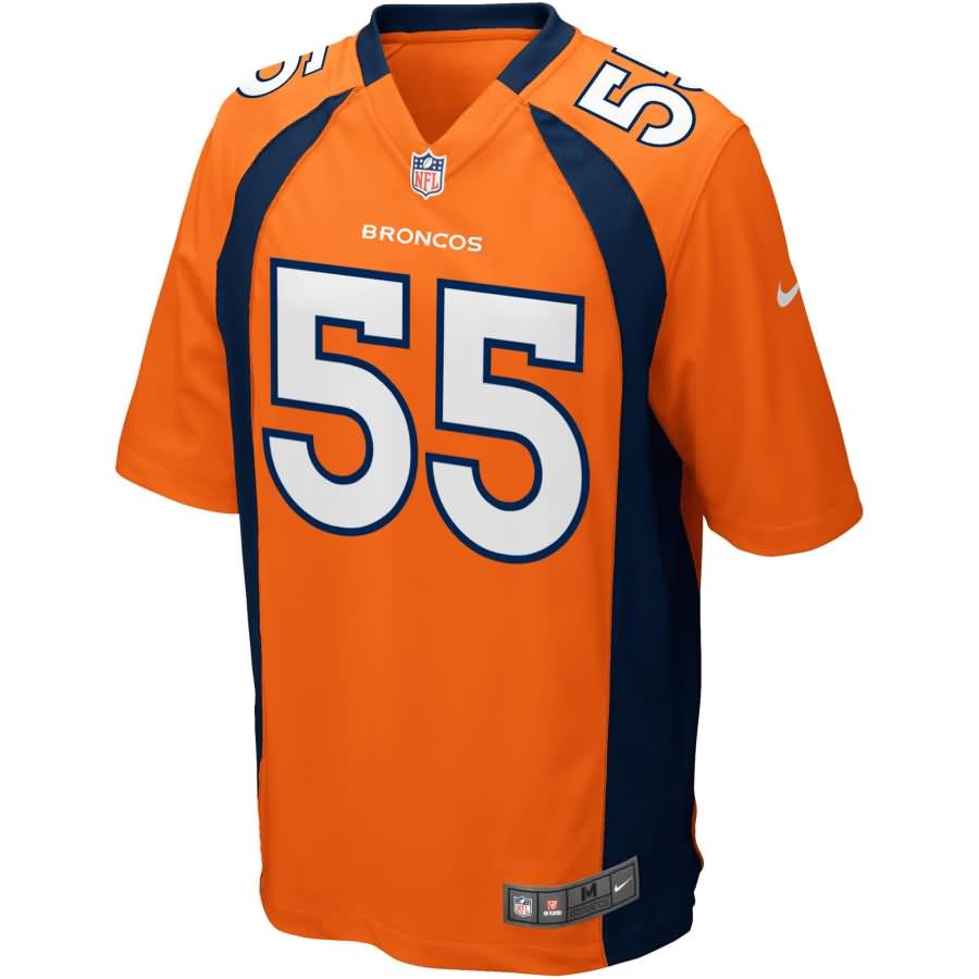 Bradley Chubb Denver Broncos Youth 2018 NFL Draft Pick Game Jersey – Orange