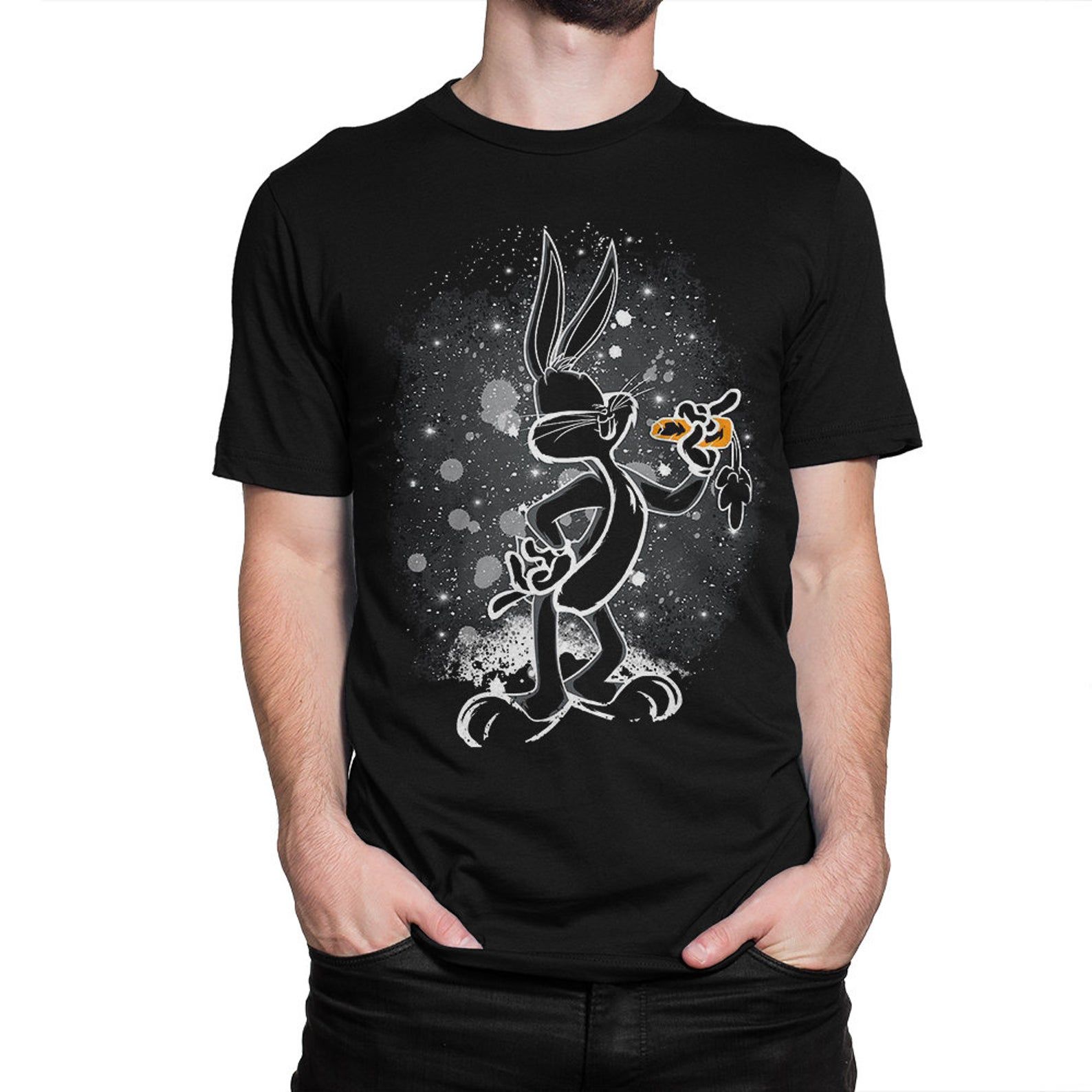 Bugs Bunny Black T-Shirt All S