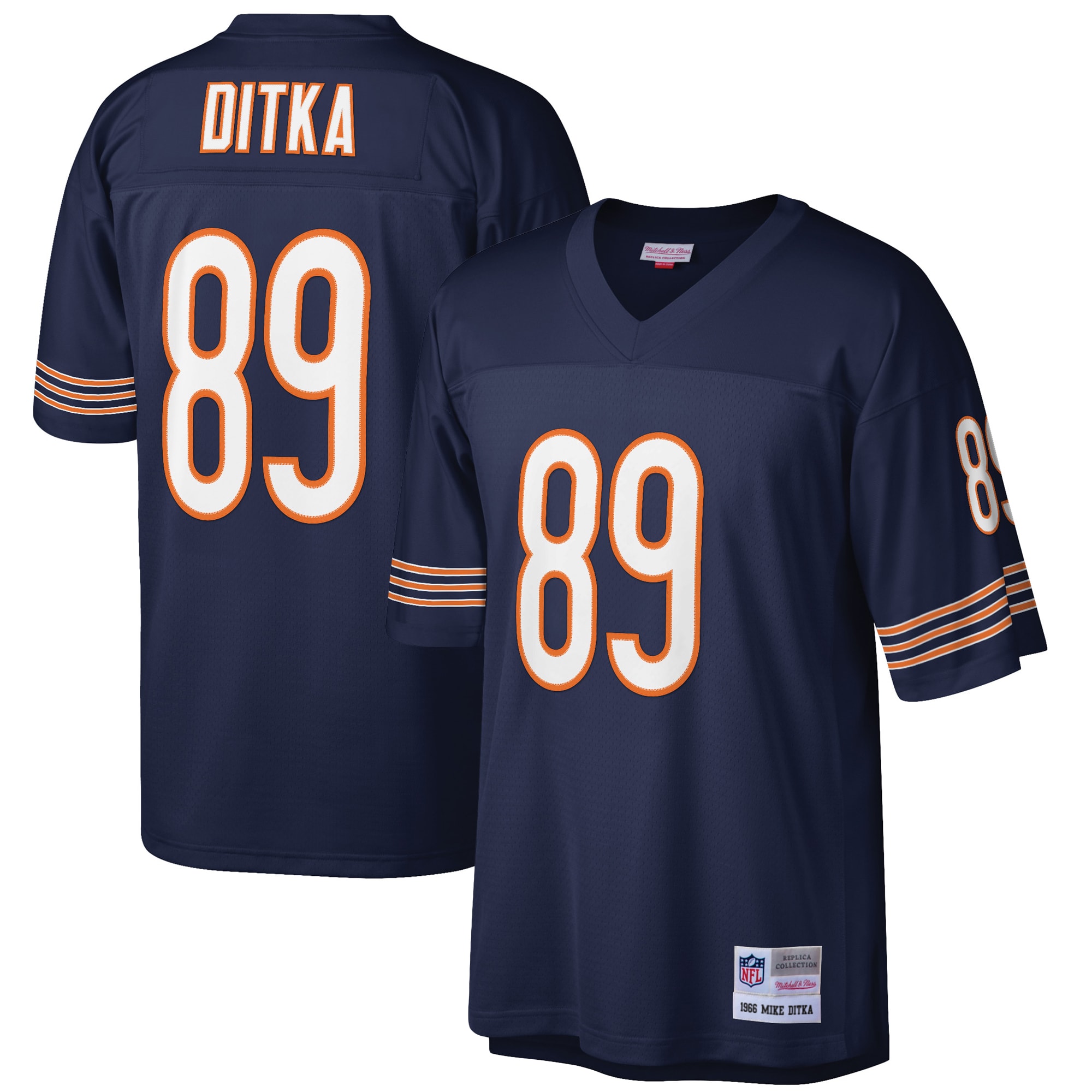 Men’s Chicago Bears Mike Ditka Mitchell & Ness Navy Retired Player Legacy Jersey